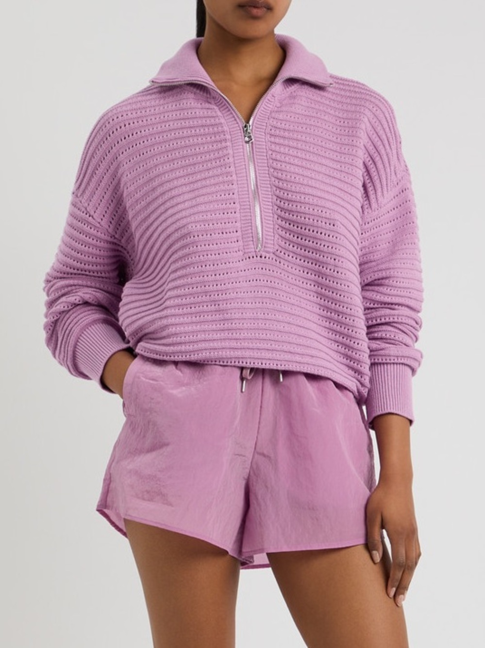 ✨ VARLEY Tara Half Zip Pointelle Knit Jumper ✨